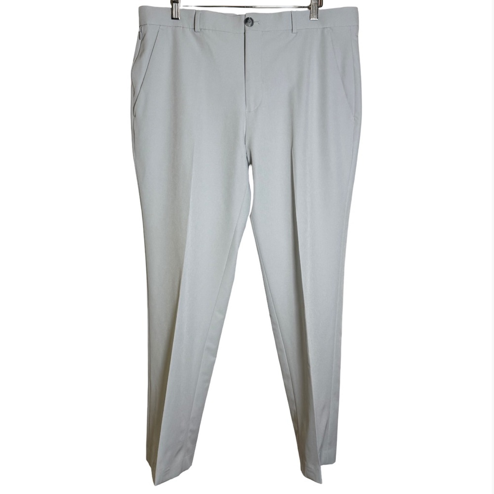 Stafford Classic Fit Flat Front Light Gray Dress Pants Men’s 36W 30L